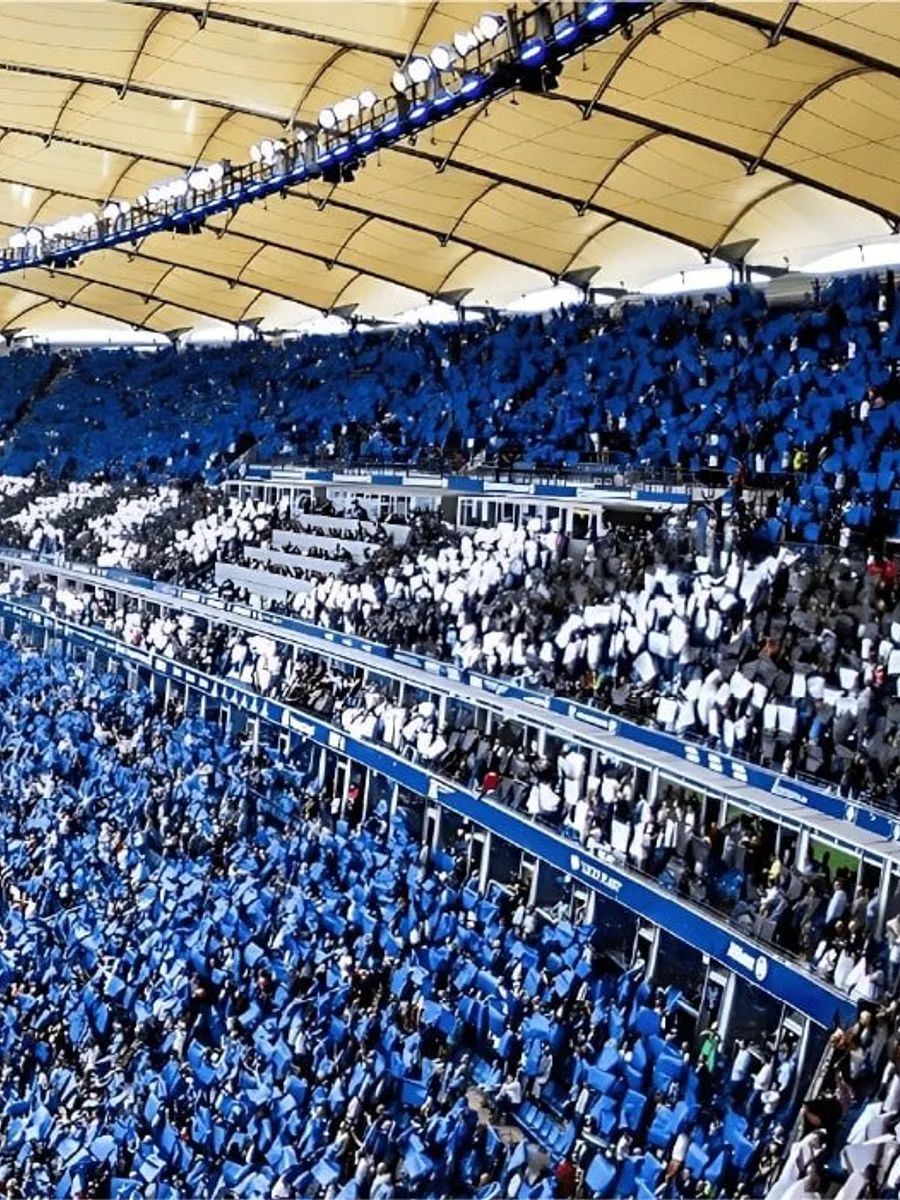 Choreografie im vollbesetzten Stadion